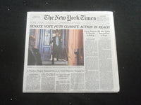 2022 AUGUST 8 NEW YORK TIMES - SENATE VOTE PUTS CLIMATE ACTION IN REACH