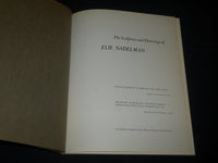 1975 THE SCULPTURE AND DRAWINGS OF ELIE NADELMAN SOFTCOVER BOOK - D 388