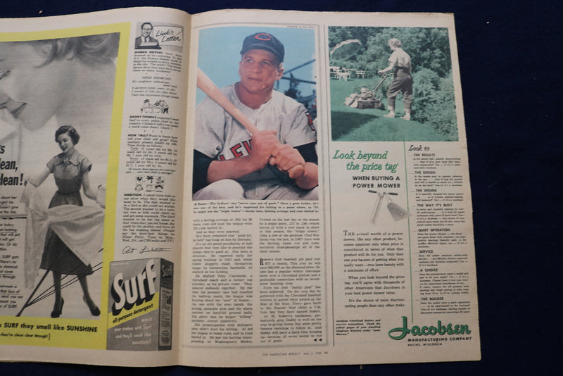 1954 MAY 2 AMERICAN WEEKLY MAGAZINE - RICHARD BURTON ARTICLE AND PHOTO - E 23254