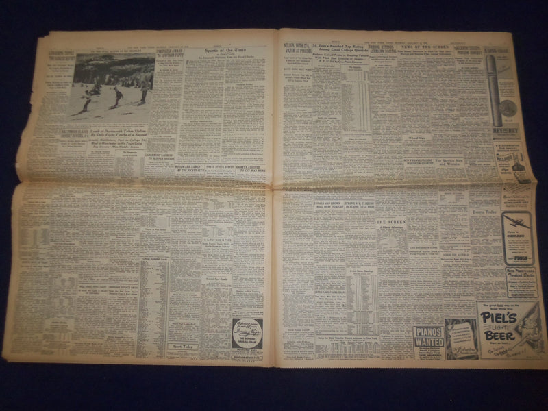 1945 JAN 15 NEW YORK TIMES - RUSSIANS CROSS LAST RIVER BEFORE CRACOW - NP 6653