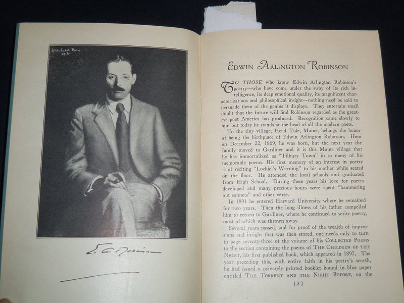 1930'S EDWIN ARLINGTON ROBINSON - CARL VAN DOREN - J 8959