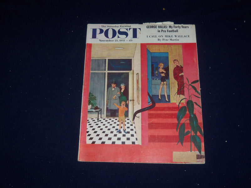 1957 NOVEMBER 23 THE SATURDAY EVENING POST MAGAZINE - ILLUSTRATED COVER- SP 5677
