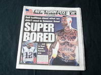 2019 FEBRUARY 4 NEW YORK POST NEWSPAPER - NEW ENGLAND PATRIOTS WIN SUPER BOWL