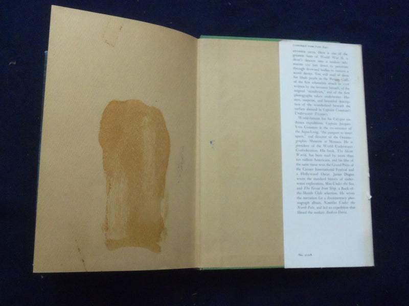 1959 CAPTAIN COUSTEAU'S UNDERWATER TREASURY HARDCOVER BOOK - KD 8289