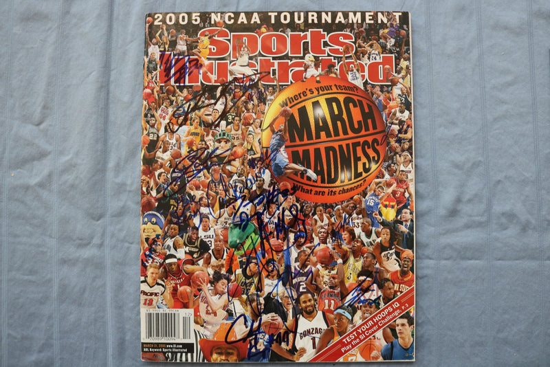 2004-2005 SPORTS ILLUSTRATED - MARCH MADNESS - SIGNED COVERS -LOT OF 3 - E 26441