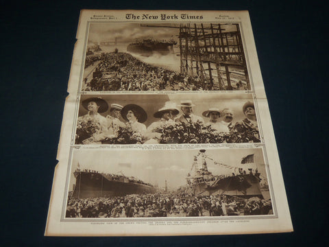 1915 JUNE 27 NEW YORK TIMES ROTO PICTURE SECTION - ARIZONA LAUNCHING - NT 8953
