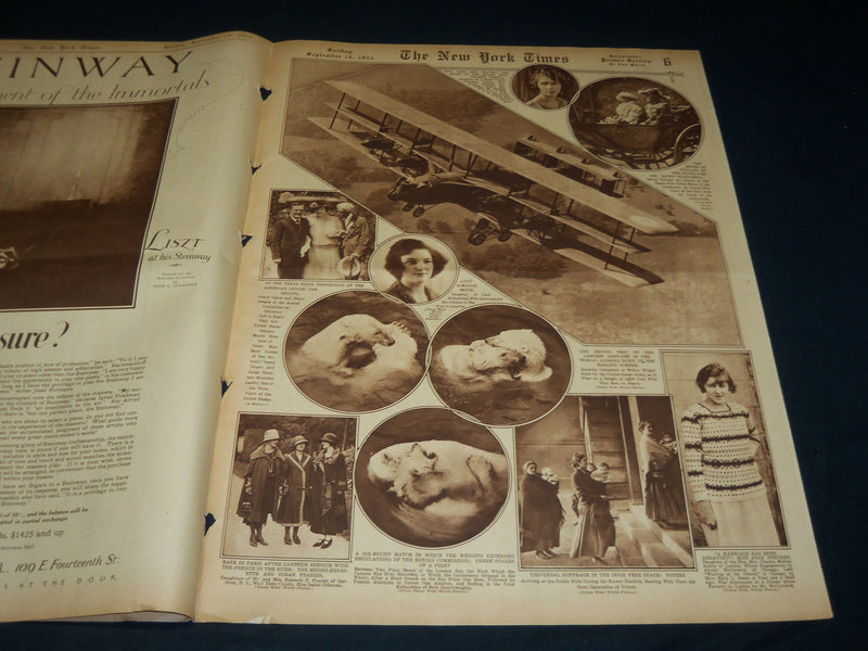 1923 SEPTEMBER 16 NEW YORK TIMES PICTURE SECTION NO. 5 & 6 - GANDHI - NT 8899