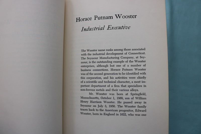 1954 SEYMOUR MANUFACTURING HARDCOVER BOOK -WOOSTER & MATTHIES - KD 9727