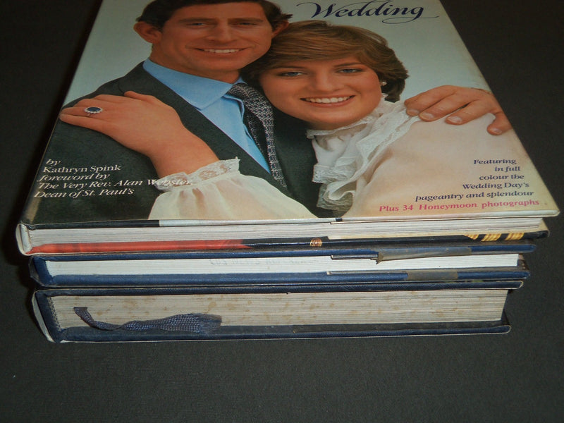 1978-1981 ROYAL FAMILY BOOK LOT OF 3 - GREAT PHOTOS - WEDDING - KD 2616