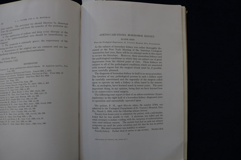 1932 THE JOURNAL OF UROLOGY - LOT OF 2 - SOFTCOVER BOOKS - K 1434
