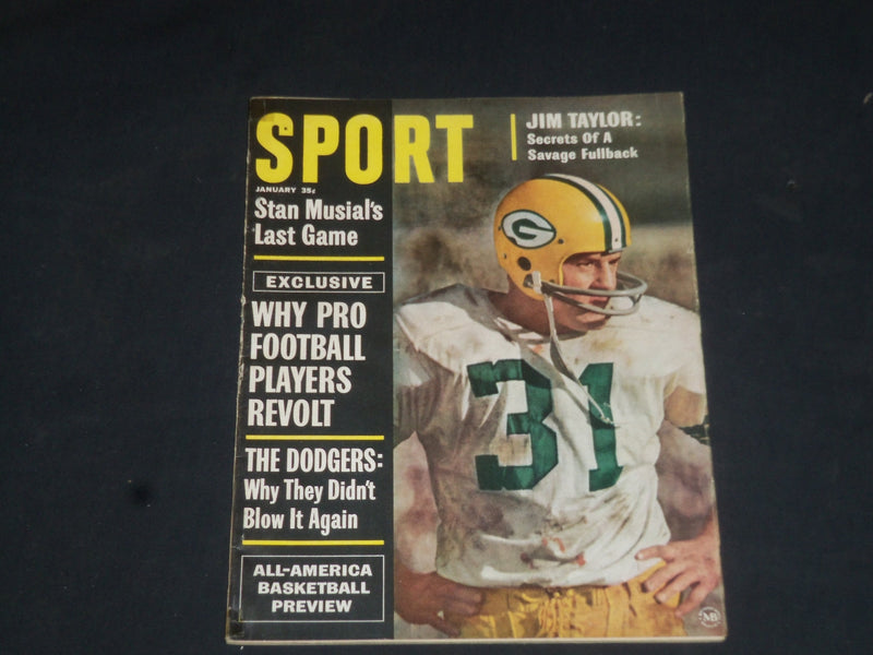1964 JANUARY SPORT MAGAZINE - JIM TAYLOR COVER - SP 8504