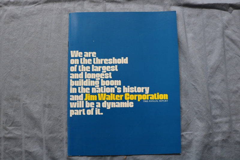 1964-1971 JIM WALTER CORPORATION ANNUAL REPORTS - LOT OF 6 - K 3213