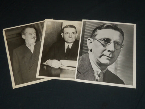 1930'S INTERNATIONAL NEWS BLACK & WHITE PHOTOS LOT OF 3 - ROY HOWARD - J 5563