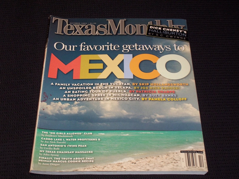 2002 OCTOBER TEXAS MONTHLY MAGAZINE - MEXICO FRONT COVER - E 7585