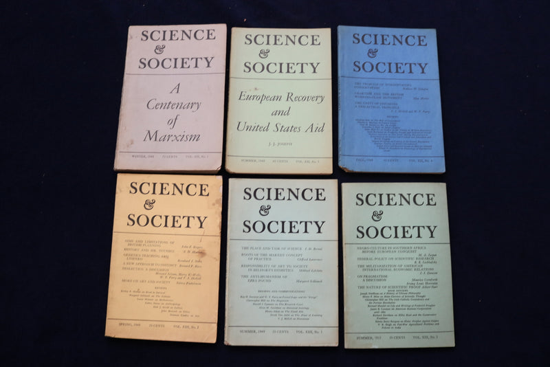 1948-1955 SCIENCE & SOCIETY QUARTERLY MAGAZINE - LOT OF 6 - O 3607