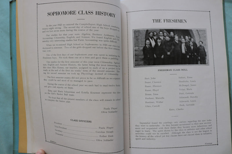 1925 THE RIPPLE CAMPBELLSPORT HIGH SCHOOL YEARBOOK - CAMPBELLSPORT, WI - K 3298