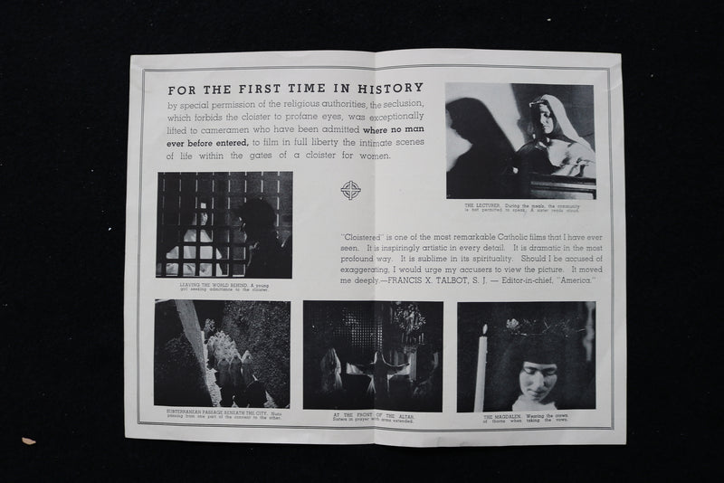 1936 CLOISTERED MOVIE PROGRAM - 55TH STREET PLAYHOUSE - K 1990