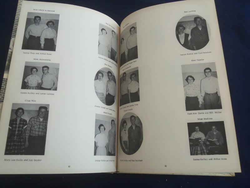 1955 THE SCOTTSMEN SCOTT TOWNSHIP HIGH SCHOOL YEARBOOK - ESPY, PA - YB 2692