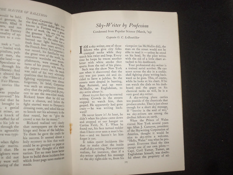 1929 APRIL THE READER'S DIGEST SOFTCOVER BOOK - NUMBER 84 - J 9928