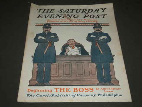 1903 AUGUST 15 THE SATURDAY EVENING POST MAGAZINE - ILLUSTRATED COVER - SP 700
