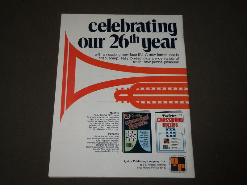 1978 JANUARY TV & MOVIE PUZZLES & QUIZZES MAGAZINE - GREAT PHOTOS - CW 558