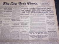 1932 FEBRUARY 5 NEW YORK TIMES - JAPANESE LANDS BIG GUNS, POUND CHAPPEI- NT 4827