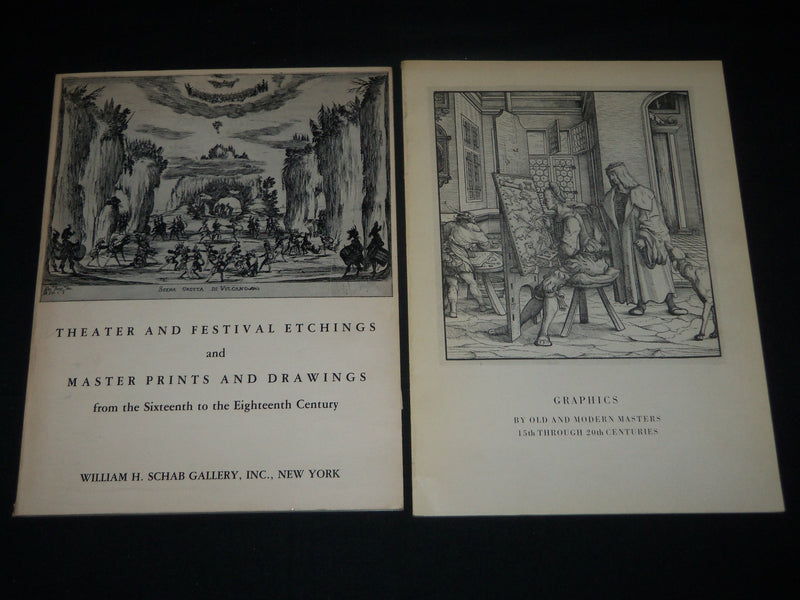 WILLIAM H. SCHAB GALLERY CATALOGUES LOT OF 4 - #53, 59, 60 & 61 - O 1399