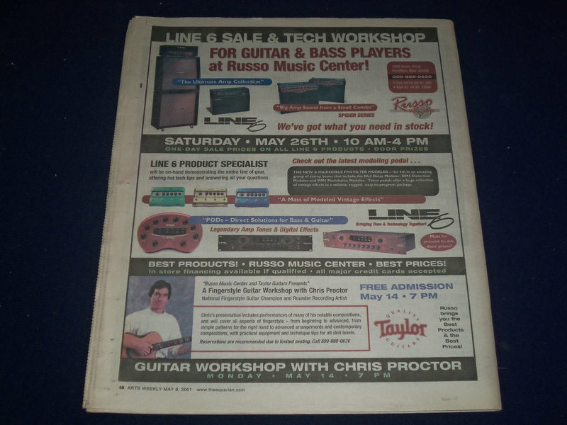 2001 MAY 9-16 AQUARIAN WEEKLY NEWSPAPER - MXPX COVER - J 1174
