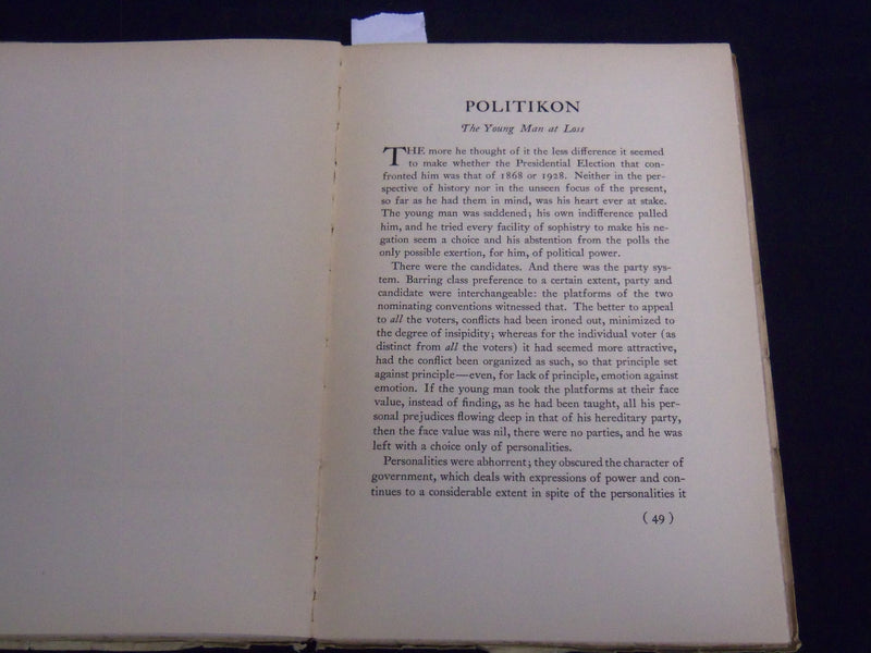 1928 SEPTEMBER THE HOUSE & HORN A HARVARD MISCELLANY MAGAZINE - J 8788