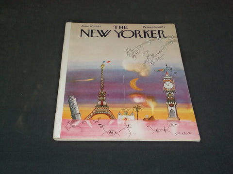 1961 JUNE 10 THE NEW YORKER MAGAZINE - ILLUSTRATED COVER - NY 773