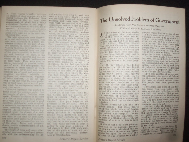 1924 OCTOBER THE READER'S DIGEST SOFTCOVER BOOK - NUMBER 30 - J 9909