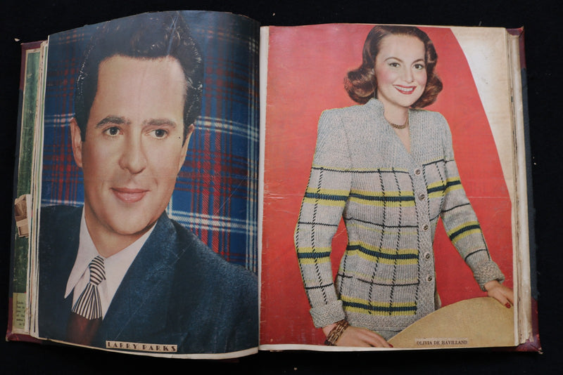MOVIE STARS SCRAPBOOK - MARILYN MONROE-ELIZABETH TAYLOR-JANE RUSSELL - E 26439