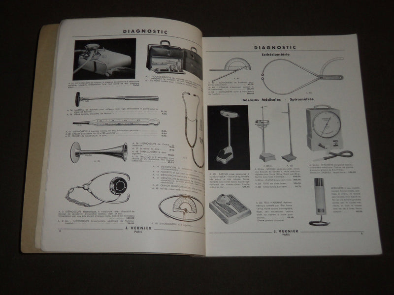 1963 JACQUES VERNIER INSTRUMENTS ET MEDECINE - CHIRURGIE CATALOGUE - FR 515