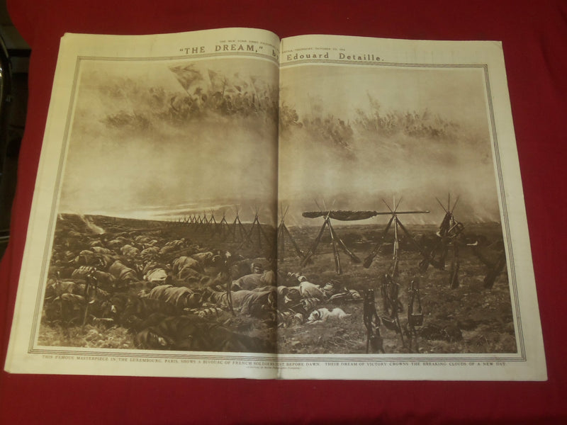 1914 OCTOBER 22 NY TIMES PICTORIAL WAR EXTRA SECTION - ALGERIAN CAVALRY- NP 3934