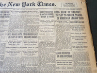 1927 SEPT 26 NEW YORK TIMES - REDS BLOW UP RAILWAY AMERICAN LEGION TOUR- NT 6377