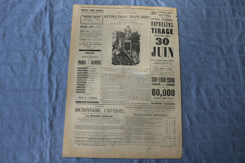 1872 JUNE 9 LE GRELOT NEWSPAPER - LA DERNIERE DENT - FRENCH - NP 8589