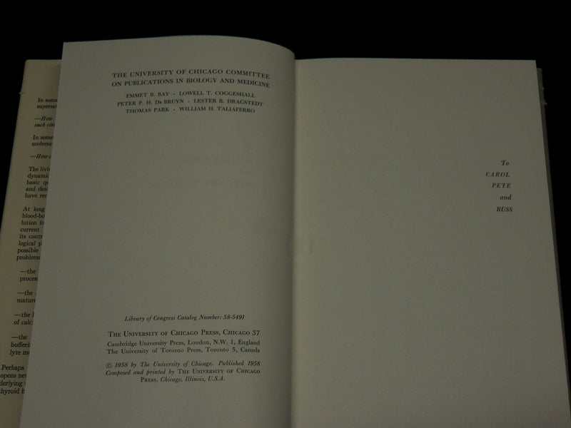 1958 THE CHEMICAL DYNAMICS OF BONE MINERAL BOOK BY NEUMAN & NEUMAN - KD 6461