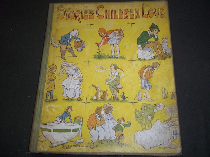 1933 STORIES CHILDREN LOVE BOOK EDITED BY WATTY PIPER - COLOR ILLUS. - KD 728F
