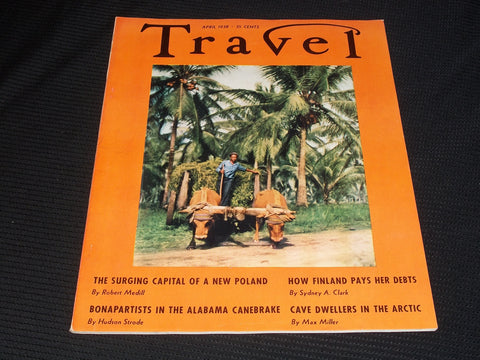 1938 APRIL TRAVEL MAGAZINE - BEAUTIFUL FRONT COVER - E 2669