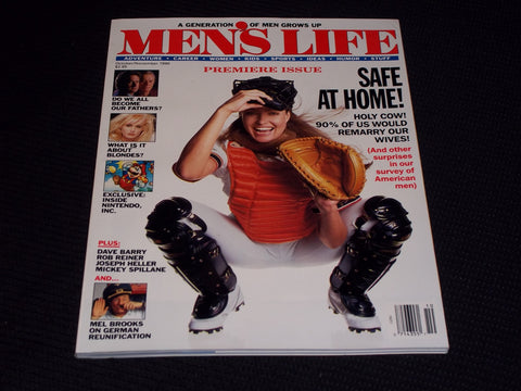 1990 OCTOBER MEN'S LIFE MAGAZINE - SAFE AT HOME PREMIER ISSUE - E 16050