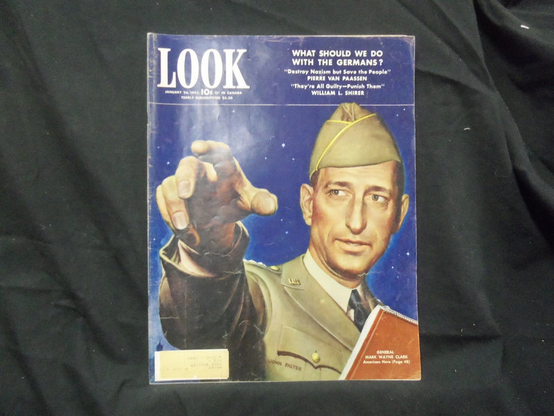 1943 JANUARY 26 LOOK MAGAZINE - GENERAL MARK WAYNE CLARK - ST 1522