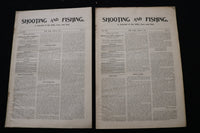 1901 SHOOTING AND FISHING MAGAZINE - LOT OF 19 - O 3696