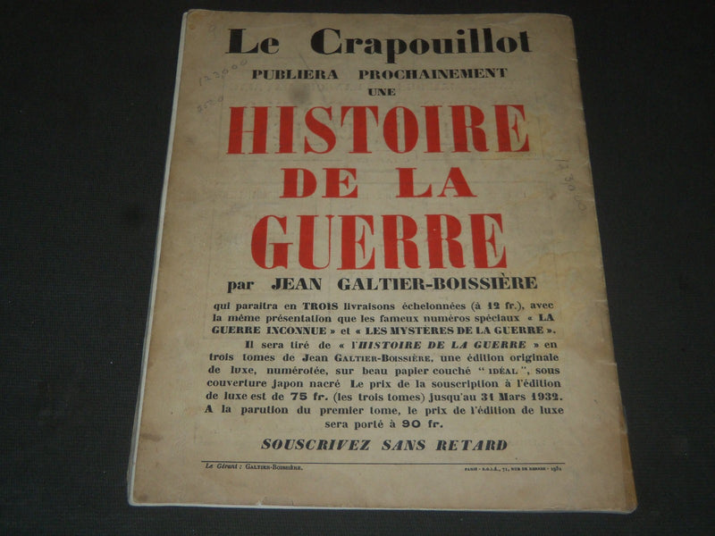 1932 MARCH LE CRAPOUILLOT FRENCH MAGAZINE - LES MAITRES DU MONDE - J 2164