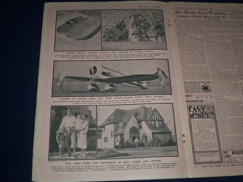 1930 NOV 15 NATIONAL POLICE GAZETTE - IRENE DELROY - SUAREZ & KAPLAN - SP 3060