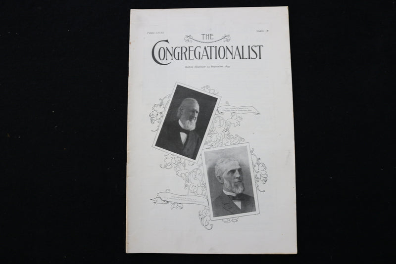 1897 SEP 23 THE CONGREGATIONALIST MAGAZINE -DANIEL FISKE-FRANKLIN AYER - K 2346