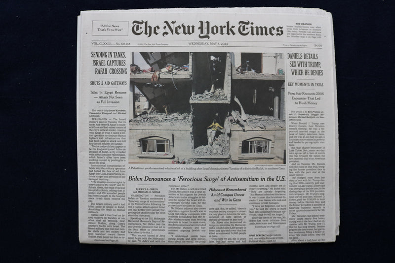 2024 MAY 8 NEW YORK TIMES - DANIELS DETAILS SEX WITH TRUMP, WHICH HE DENIES