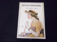 1914 NOVEMBER PEOPLE'S HOME JOURNAL MAGAZINE- GREAT ILLUSTRATIONS & ADS- ST 1802