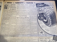 1941 AUG 7 CLEVELAND NEWS NEWSPAPER - MUSSOLINI'S SON LOSES LIFE PLANE - NT 7402