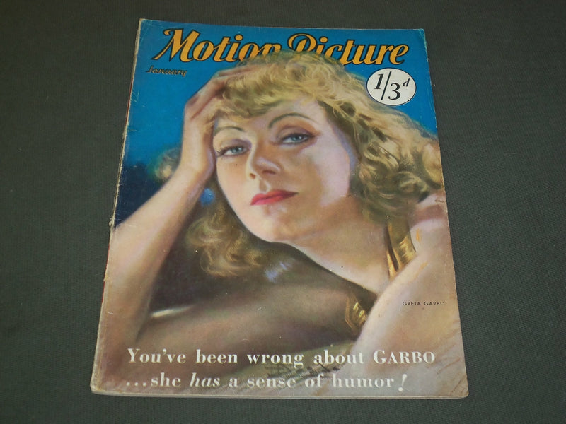 1932 JANUARY MOTION PICTURE MOVIE MAGAZINE - GRETA GARBO COVER - M 367