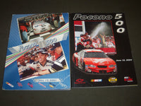 2001 & 2004 POCONO 500 RACING PROGRAMS LOT OF 2 - GREAT PHOTOS - O 1108